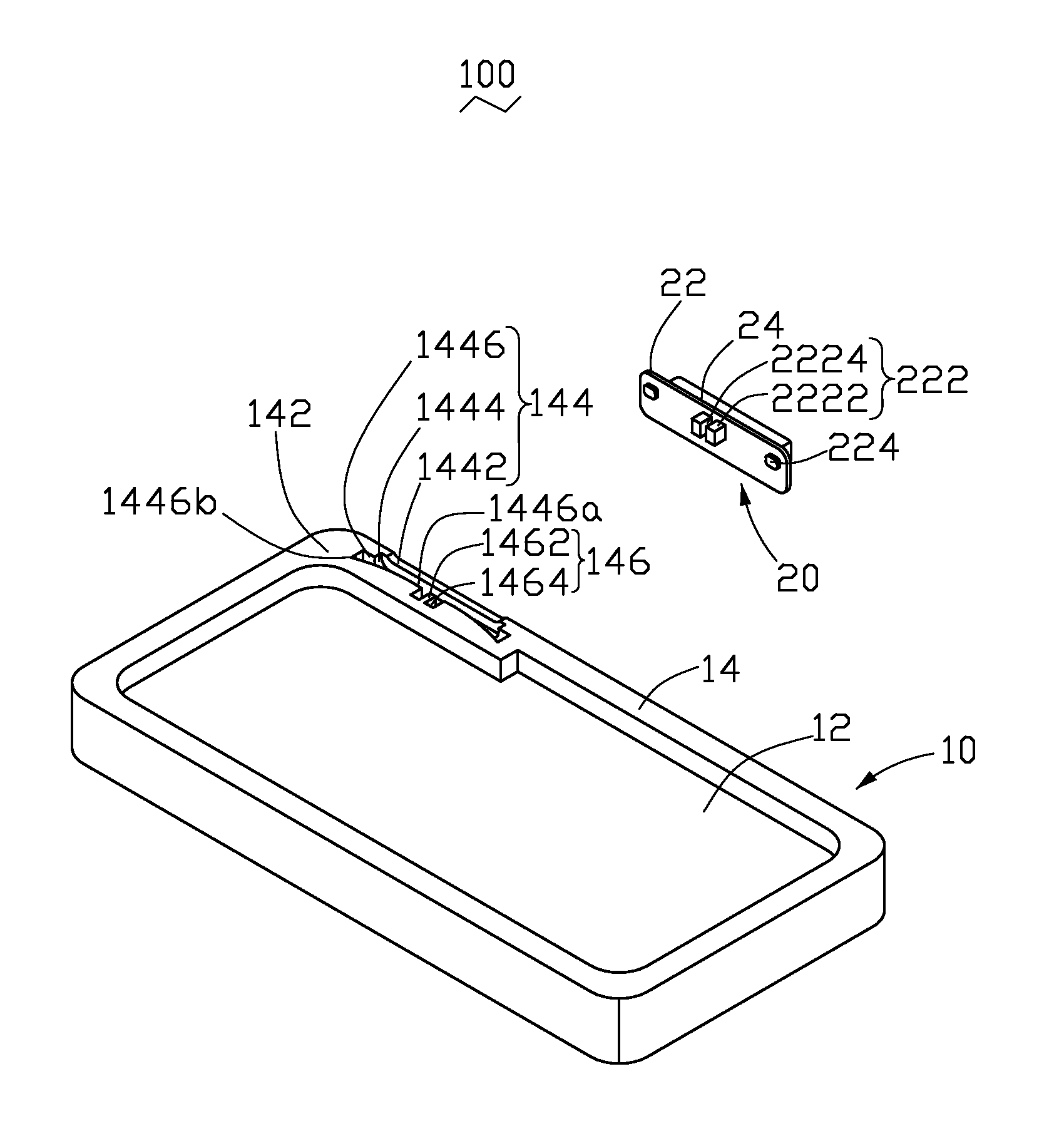 Key structure for portable electronic devices