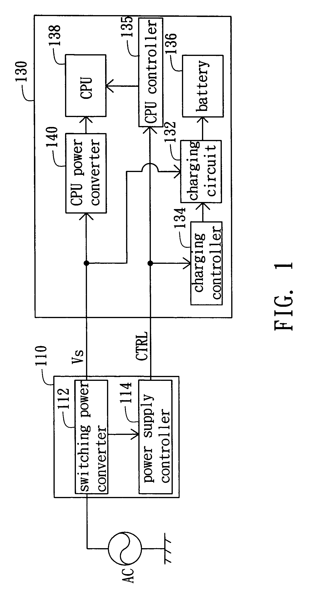 Electronic apparatus capable of effectively using power of an AC/DC adaptor
