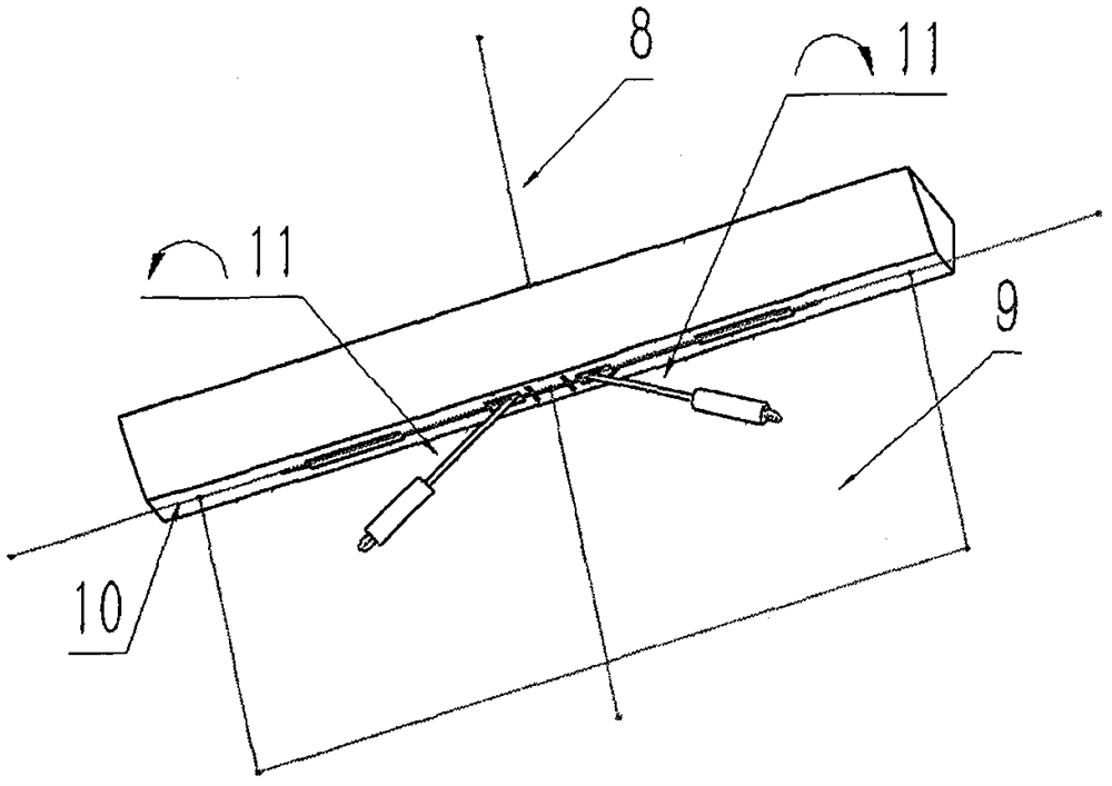 An emergency device for preventing ship overturning