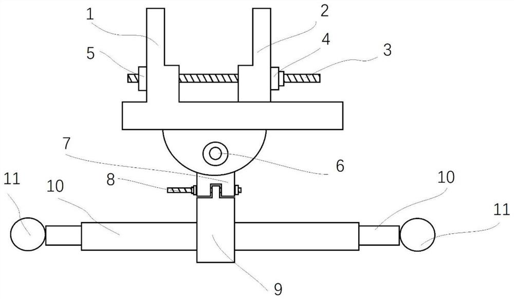 A clamping device for DR equipment suitable for complex environments on site