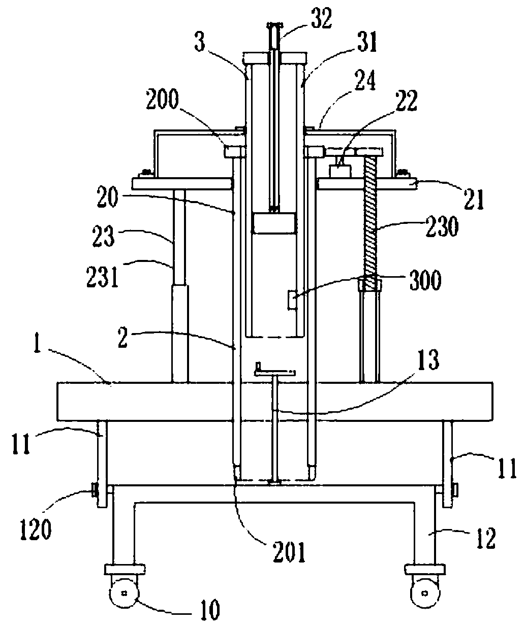 Drilling type deep soil respiration measuring device and measuring method thereof