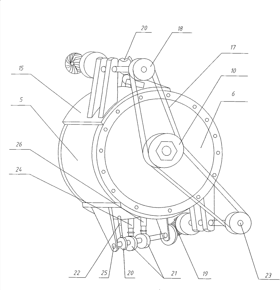 Circularly moving piston internal combustion engine