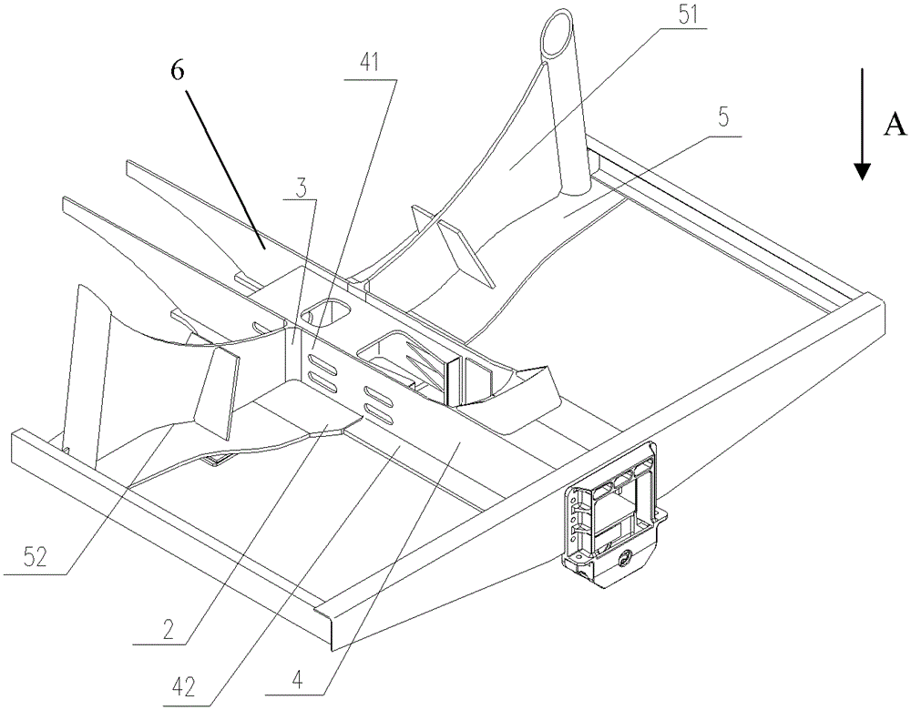 Railway tank car pull pillow core plate structure