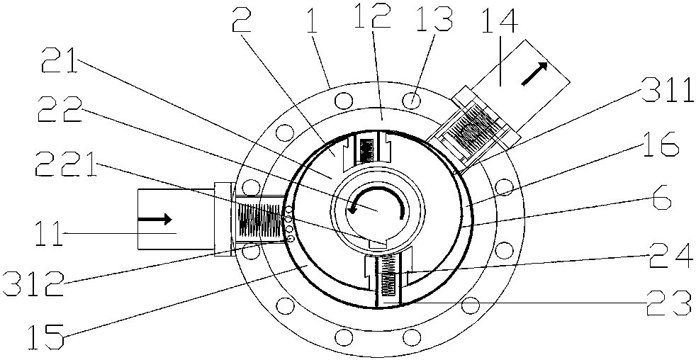 Volume high-pressure water pump with slide block structure