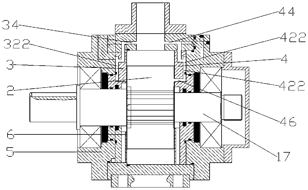 Volume high-pressure water pump with slide block structure