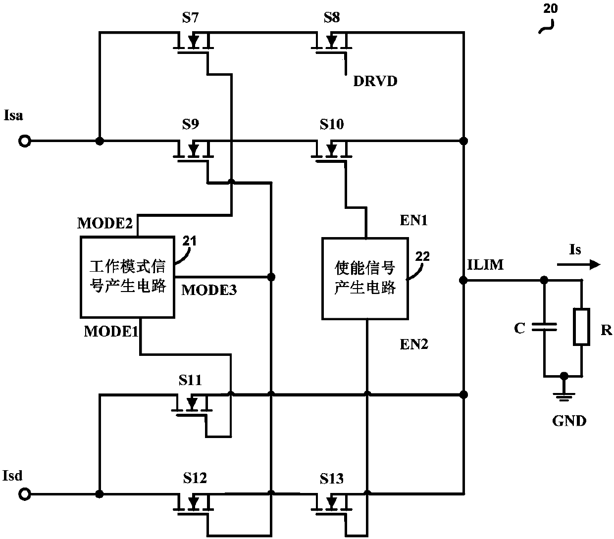 Current sampling circuit applied to boost-buck circuit and control method thereof