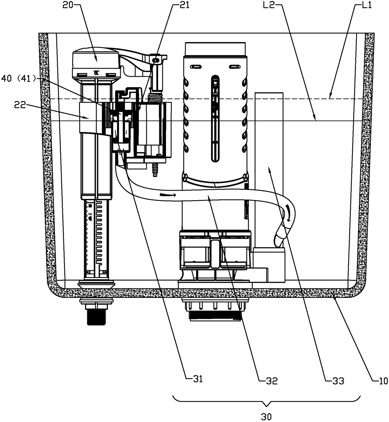 Incremental water replenishing device and method