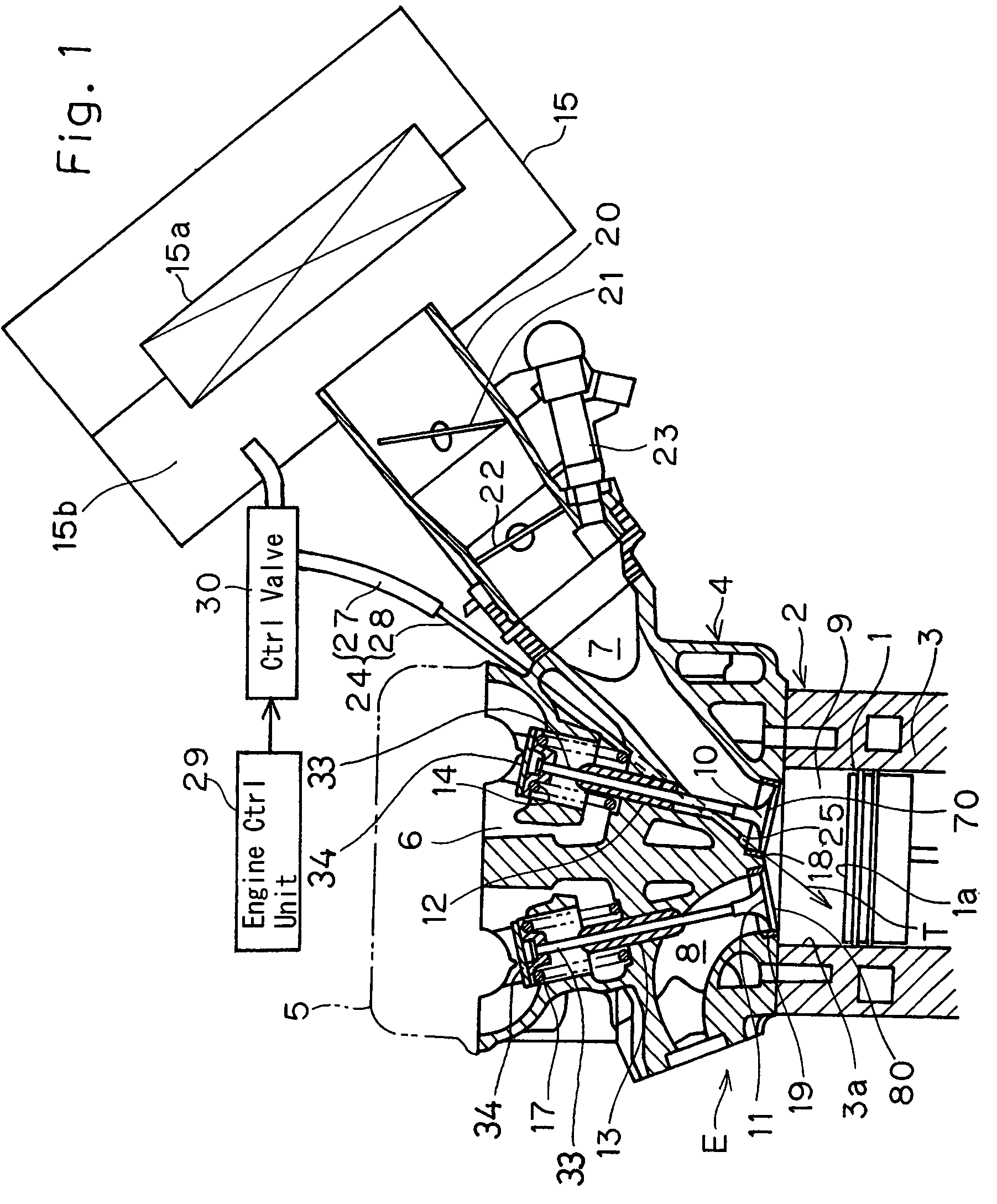 Swirl forming device in combustion engine