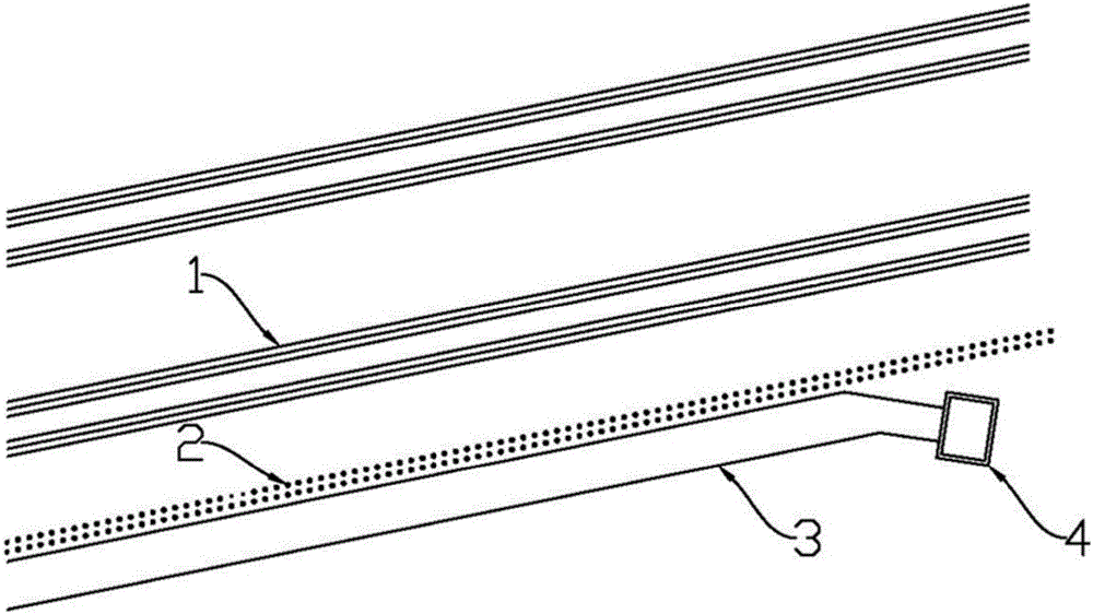 Method for strengthening subgrade basement of existing high speed railway line