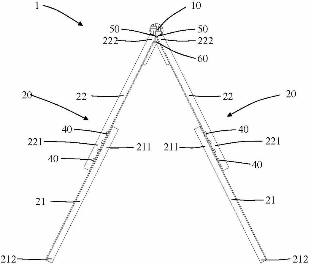 Anti-collision device with energy consumption function for herringbone tower crane