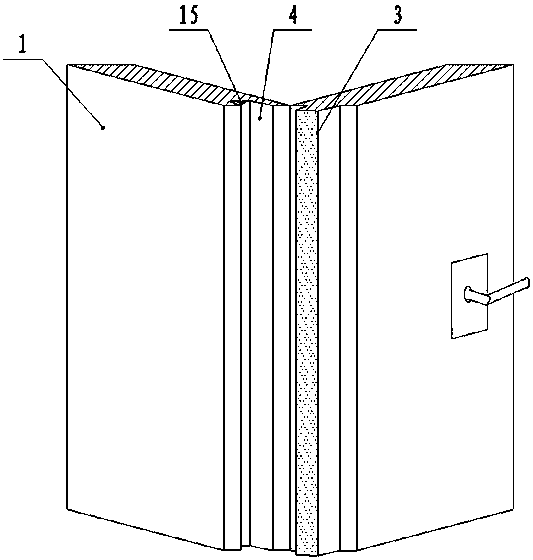 Folding door device with automatic folding function