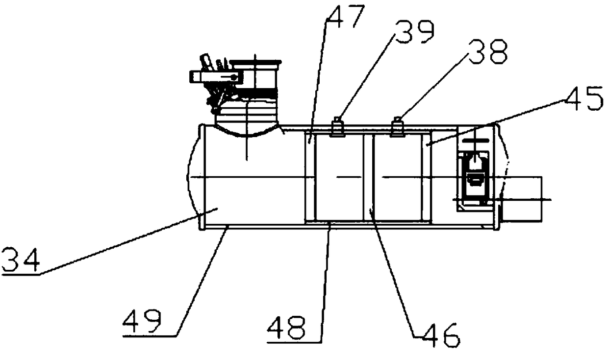 Tail gas cyclic energy recycling treatment device