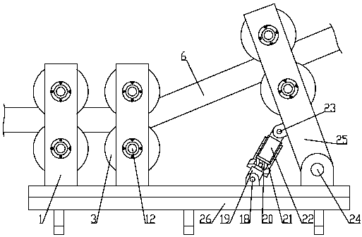 Wind generator cable laying guide device