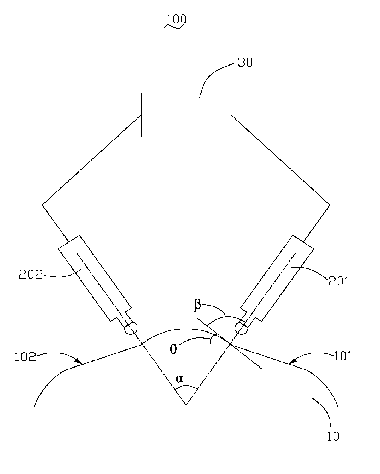 Surface topography detector and method for use of the same