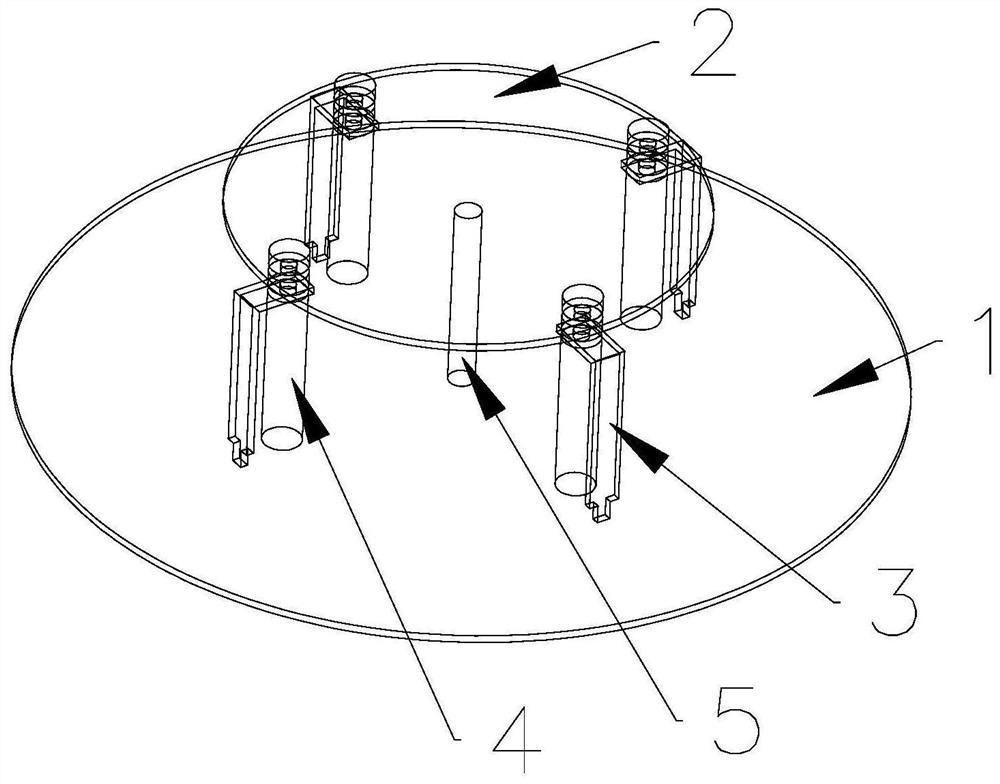 Low-cost four-point coupled feeding full-band high-precision navigation antenna