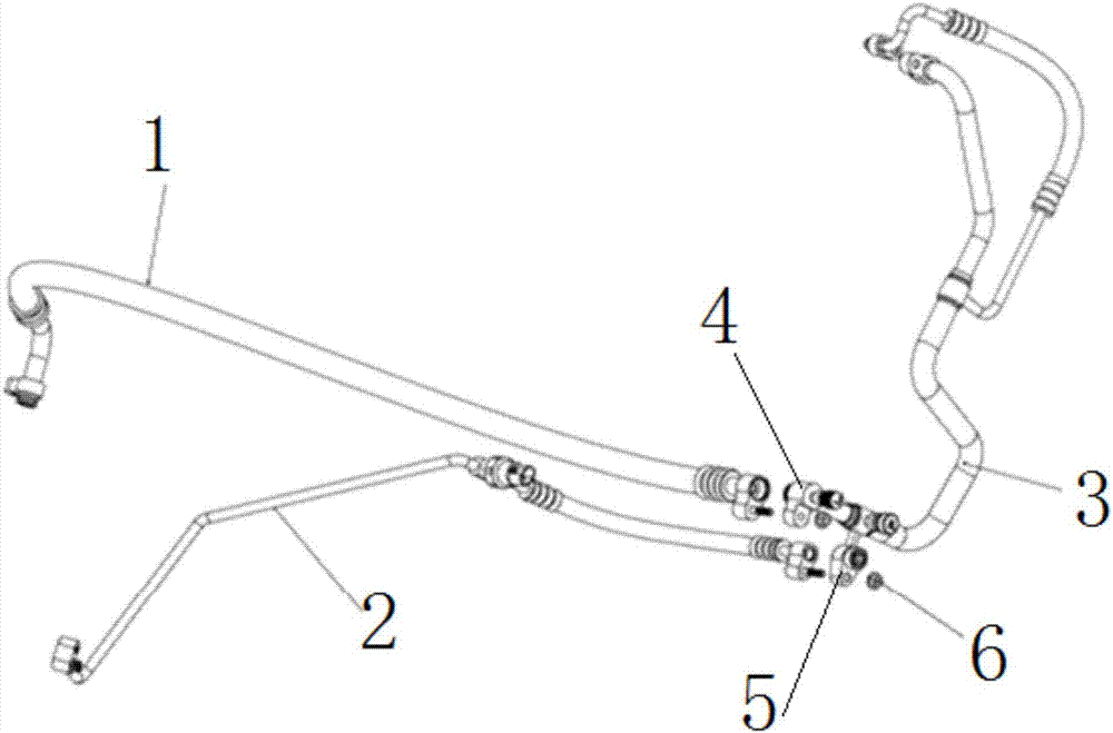 Coaxial tube assembly for truck