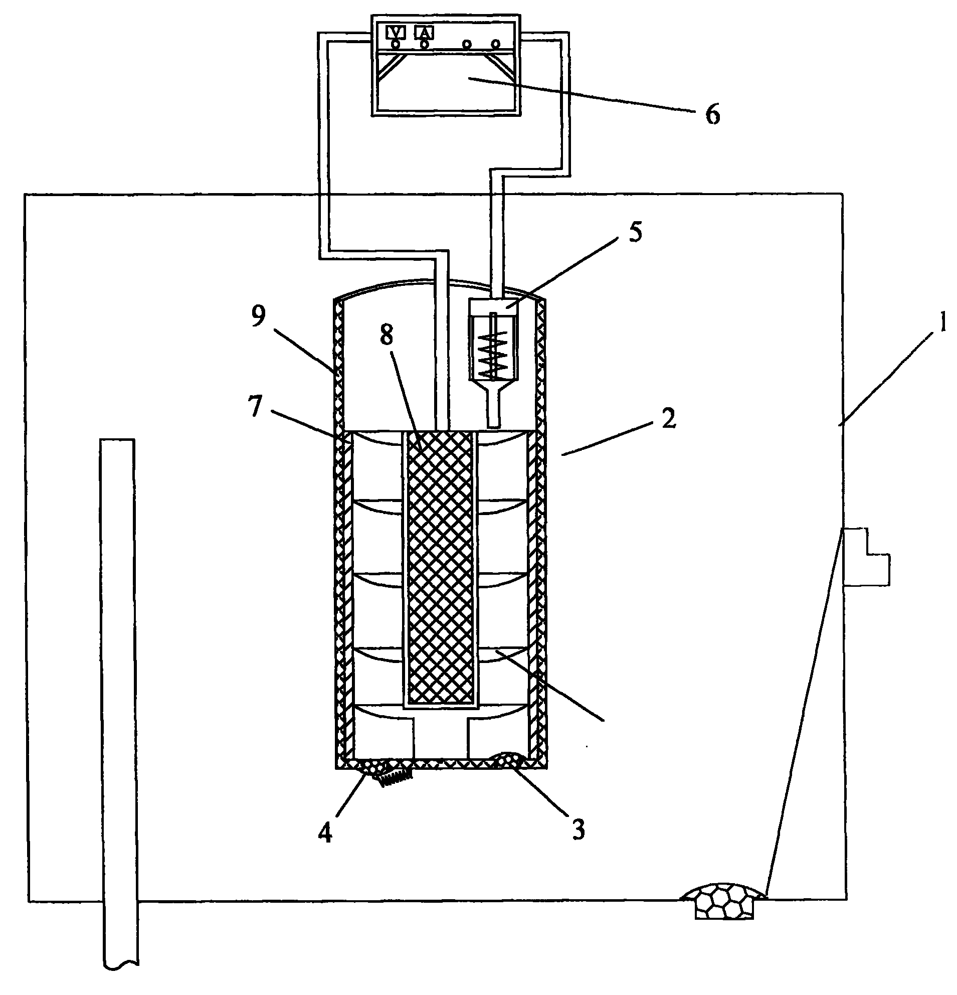 Method and apparatus for electrochemically cleaning urinous scale