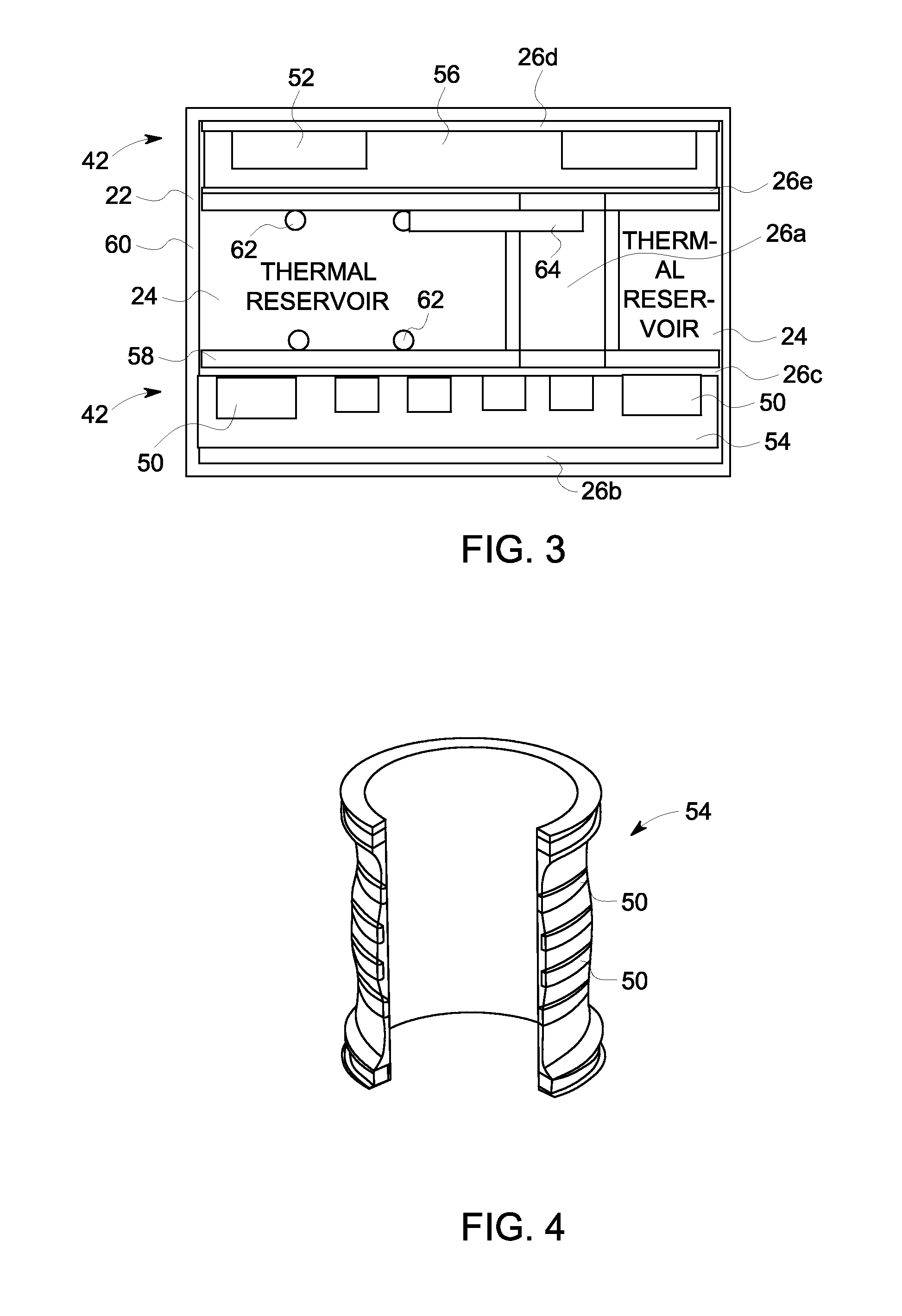 Magnetic resonance imaging system with thermal reservoir and method for cooling