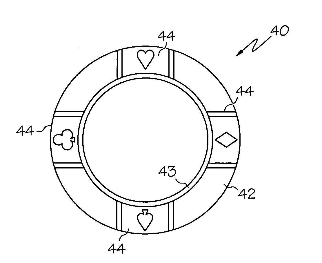 Gaming chip and method of manufacturing