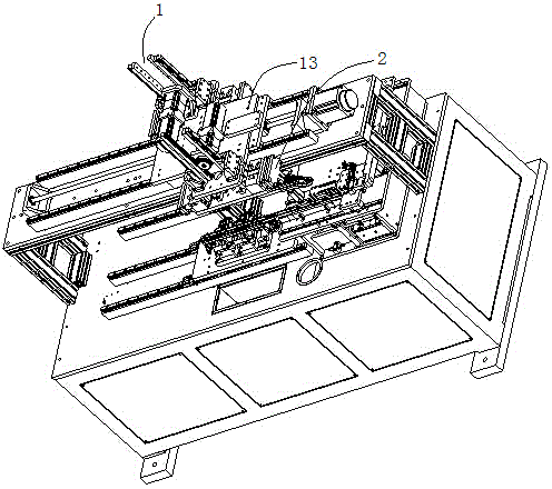 Vertical driving mechanism for slide rail testing machine