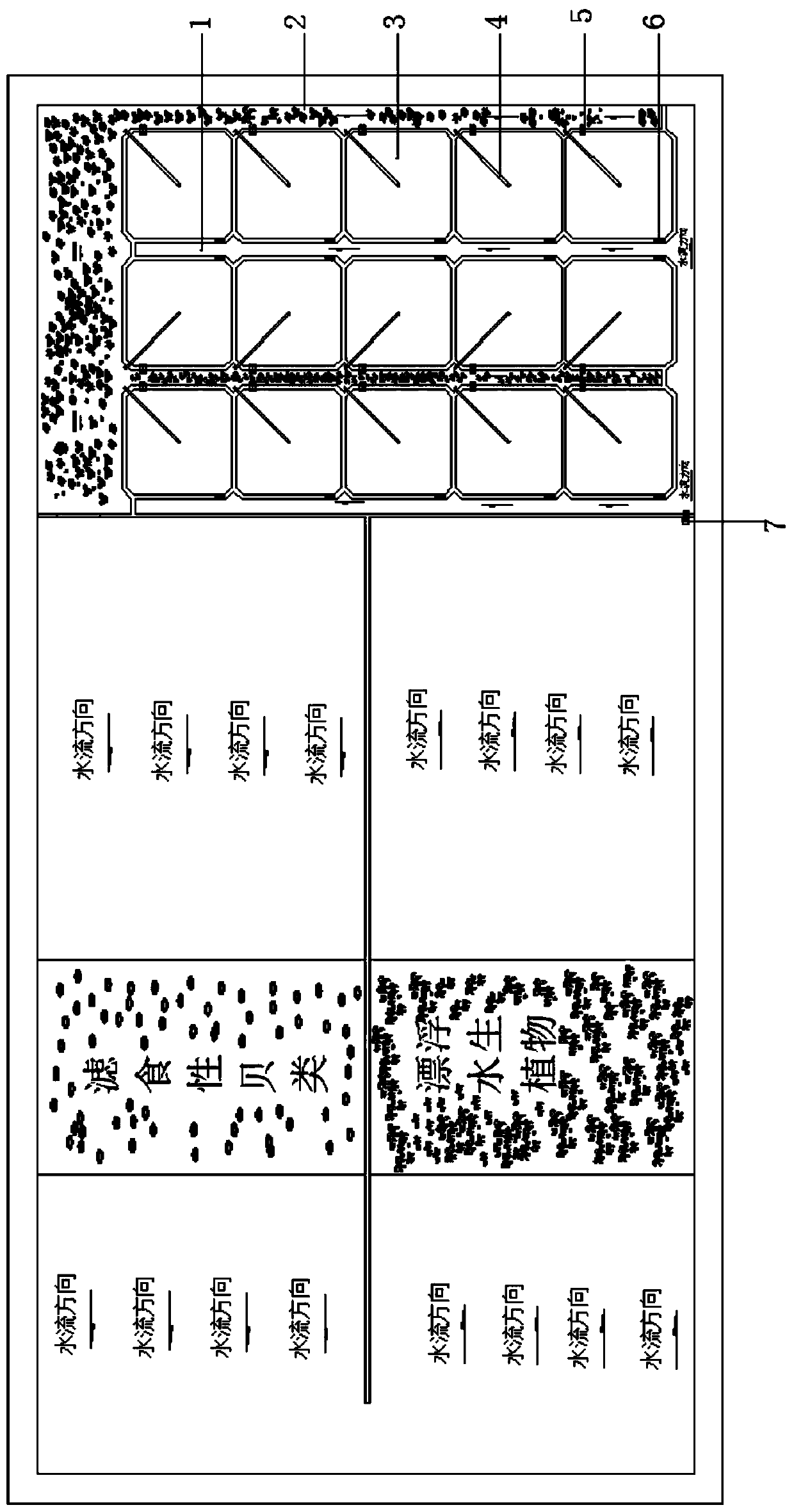 A method for improving water treatment efficiency in energy-efficient culture ponds