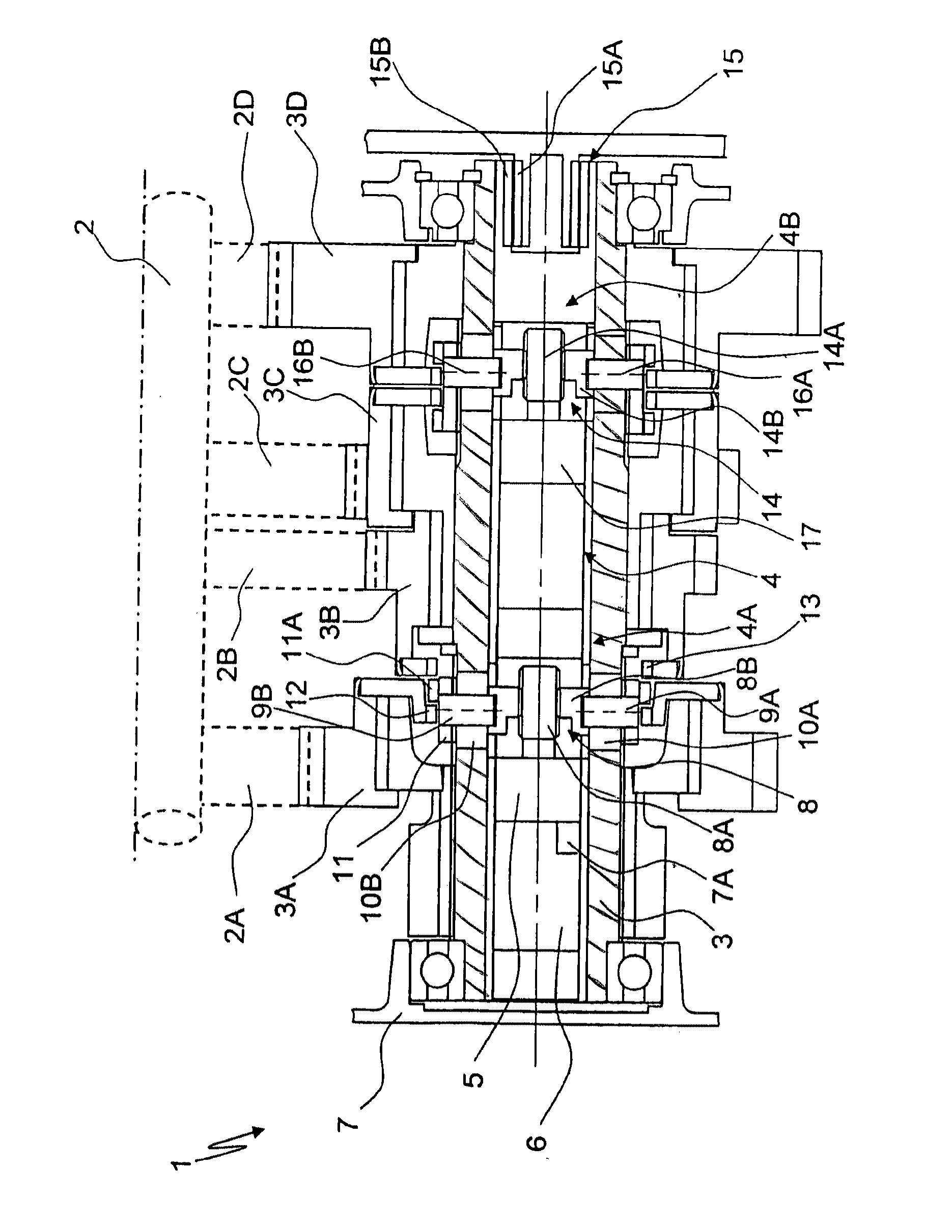 Transmission device having at least one shift element which can be actuated by means of an actuator arrangement which has at least one electrical component