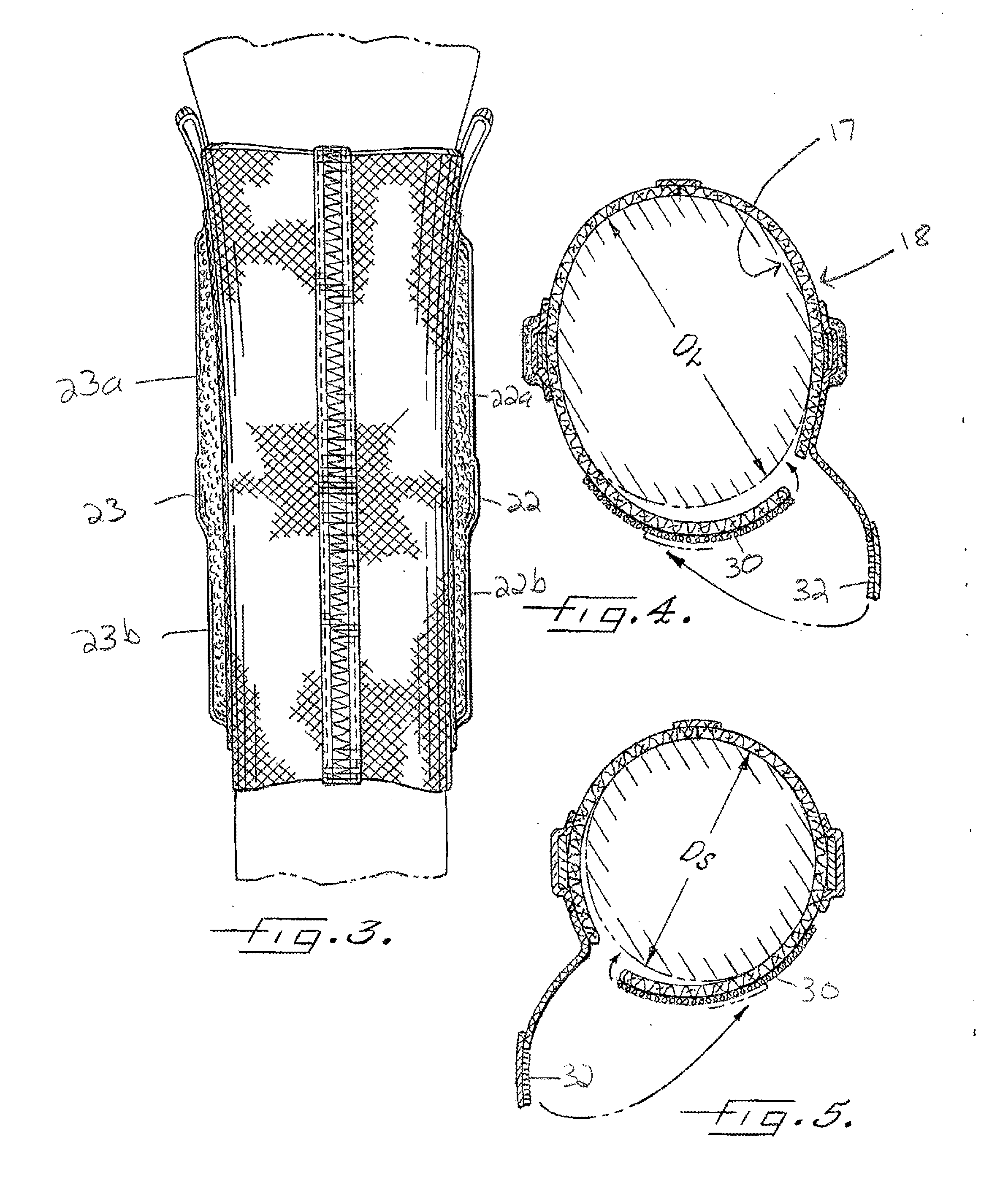 Knee support device having adjustable openings at opposing ends