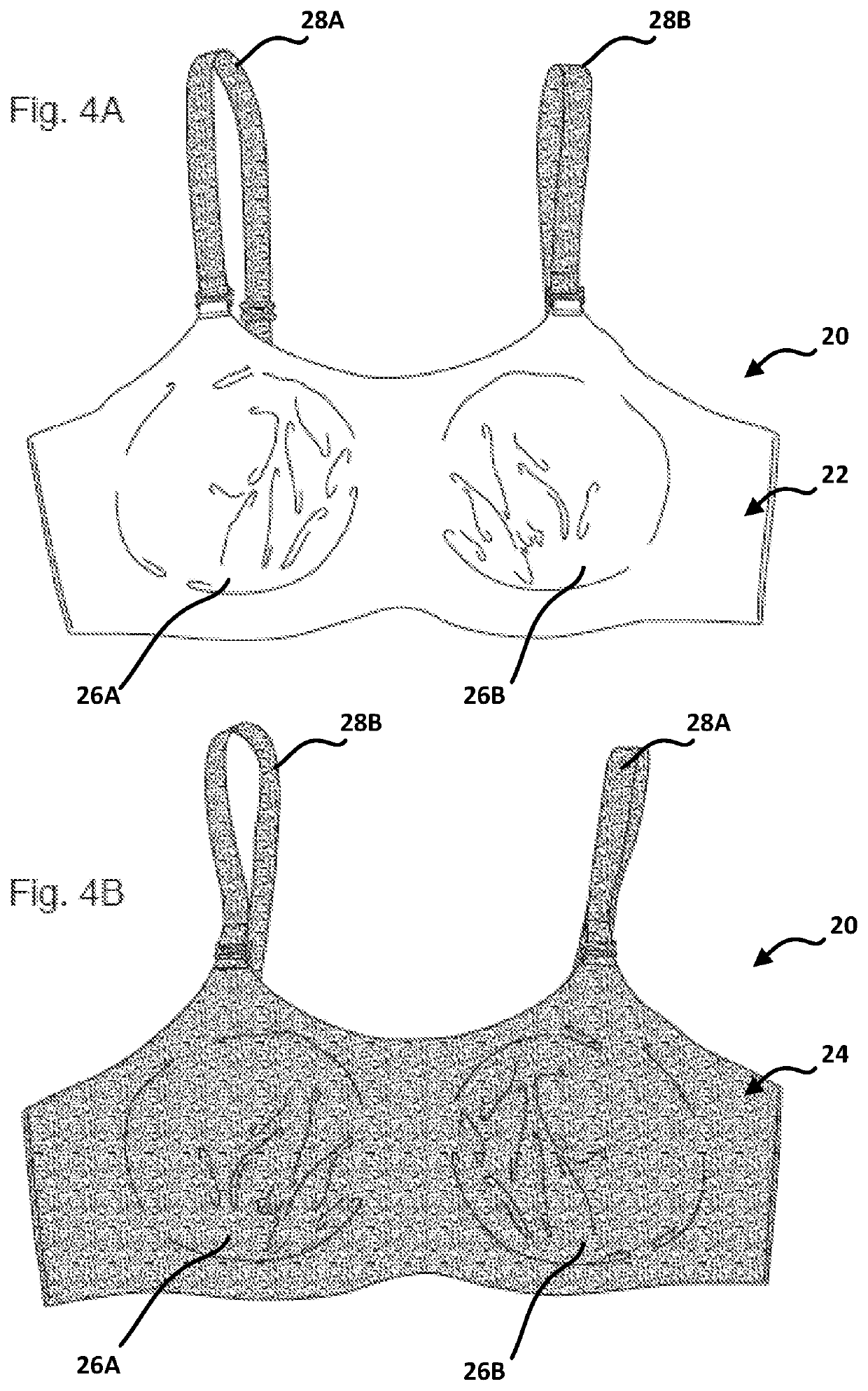 Reversible upper-body support garment