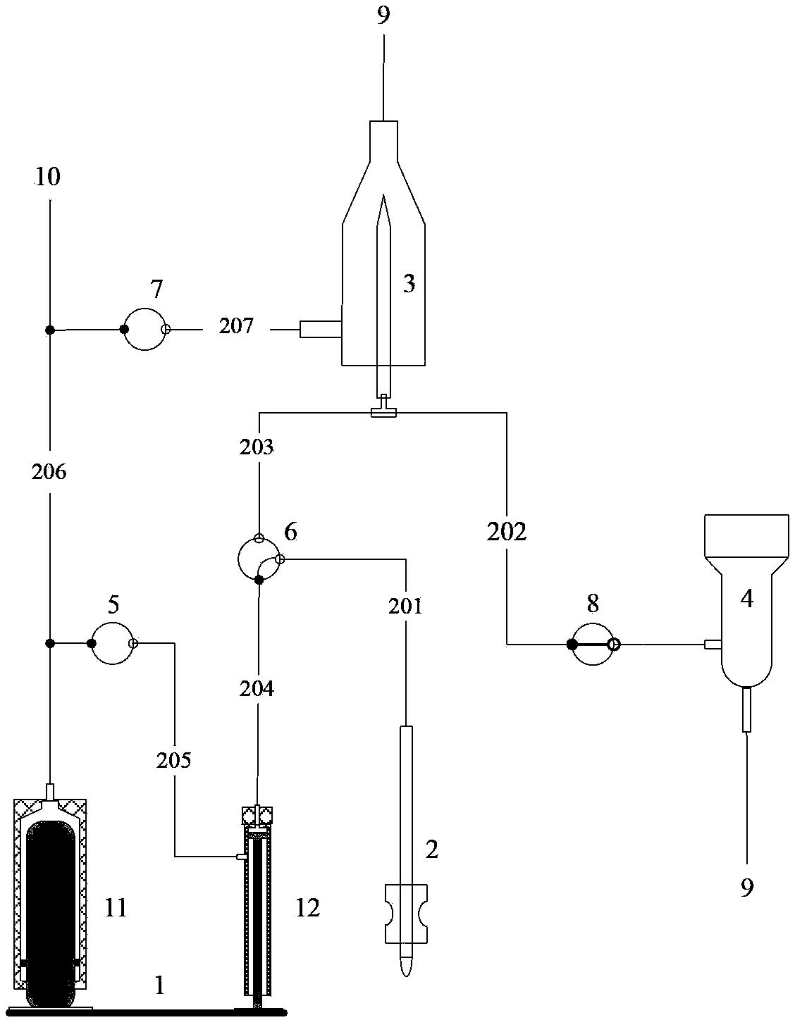 Particle analyzing instrument and liquid path system thereof
