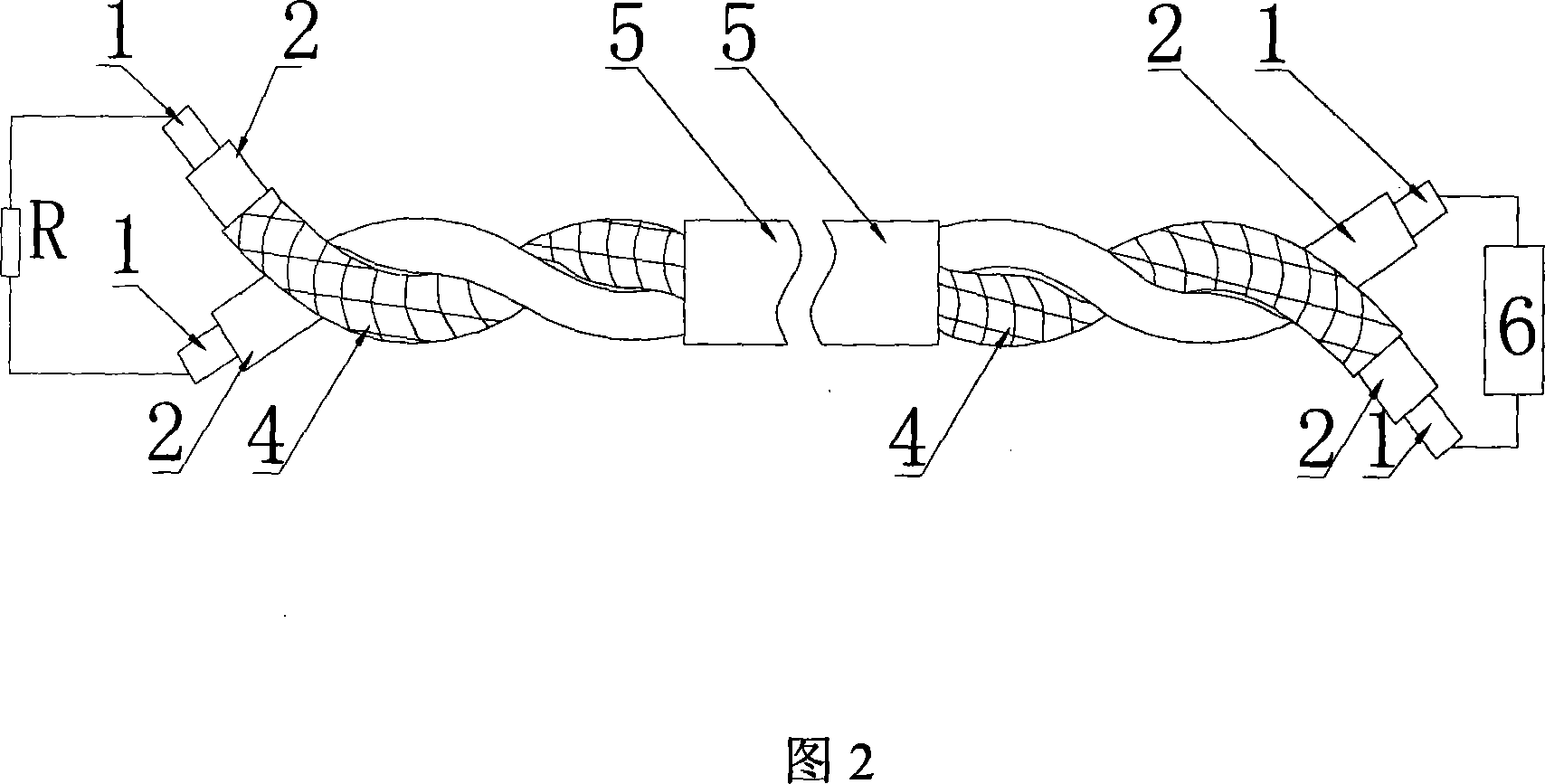 Recoverable cable type linear temperature-sensing detector