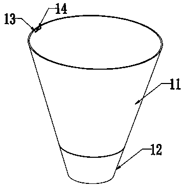 Collection type bee attracting device with function that length and angle can be adjusted