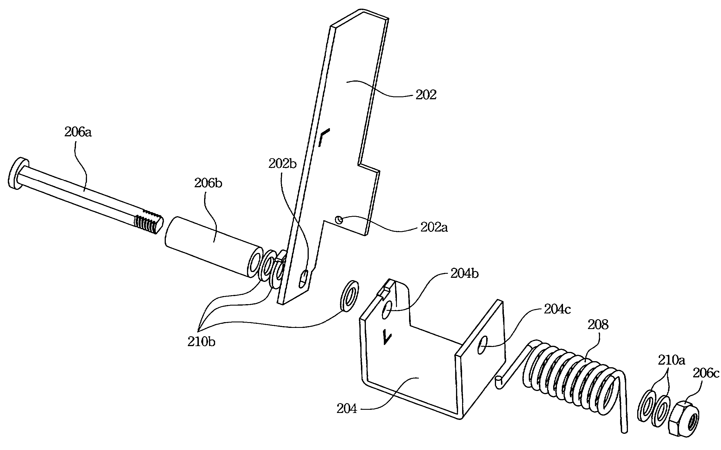 KVM module with torsion-varying hinge