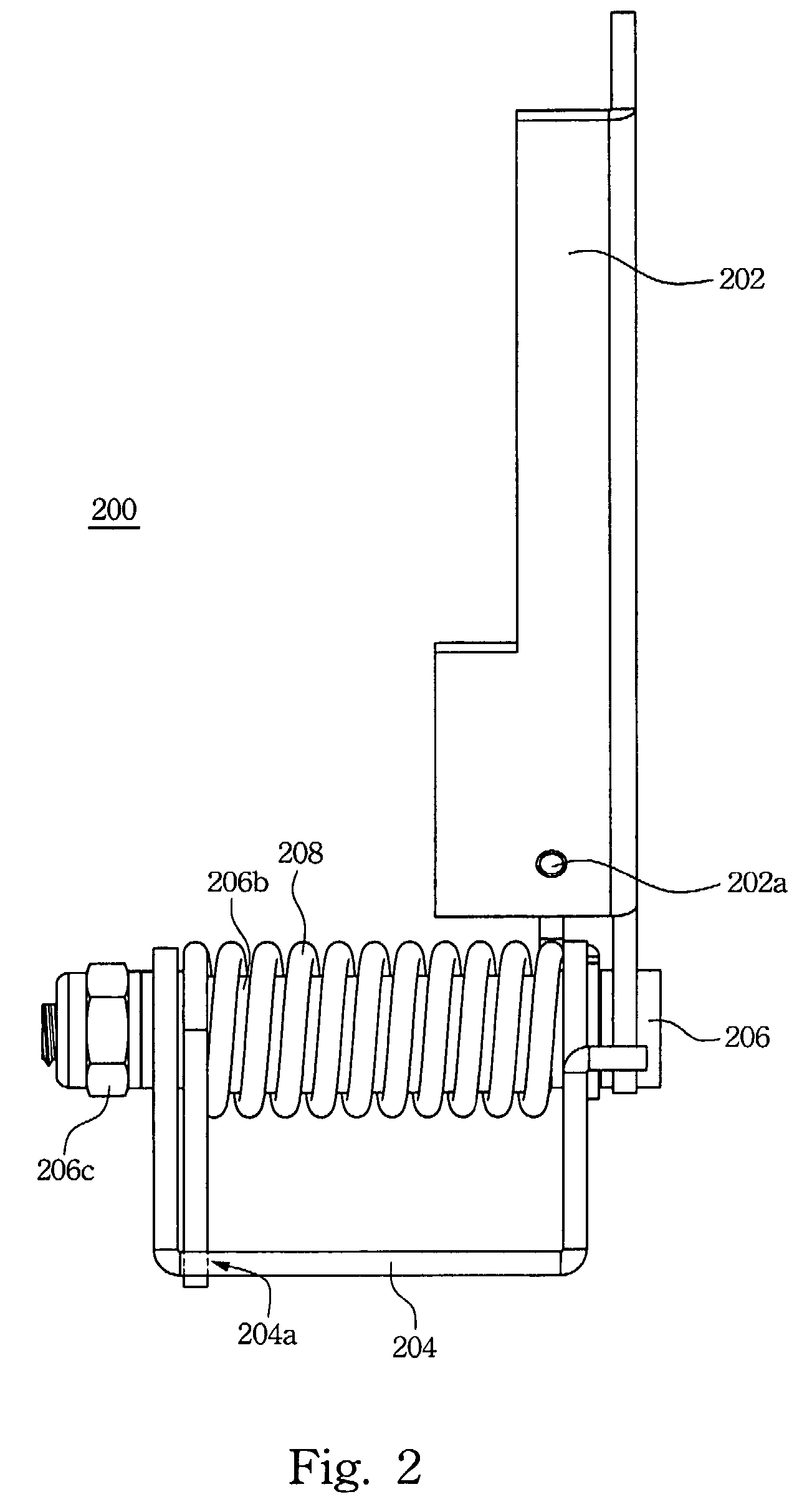 KVM module with torsion-varying hinge