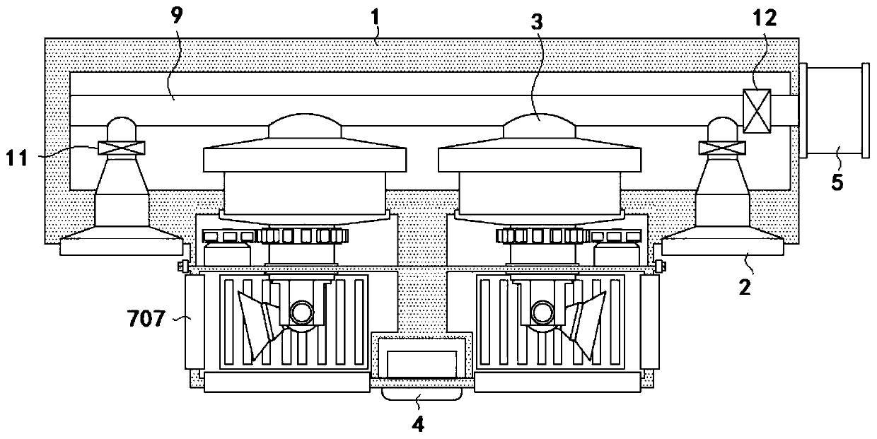 Adjustable air outlet structure of warm air bath heater