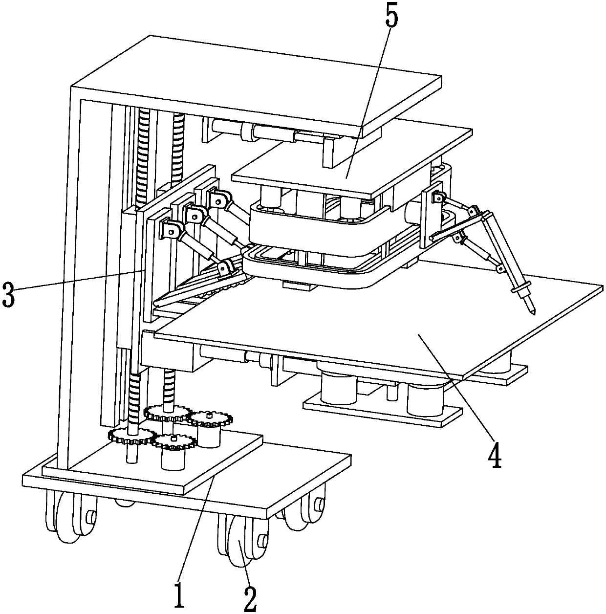 Automated fast welding equipment for partition board of electric power distribution cabinet