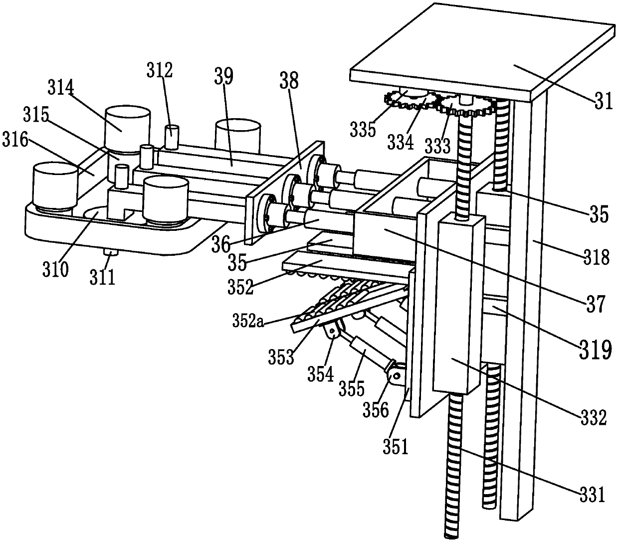 Automated fast welding equipment for partition board of electric power distribution cabinet