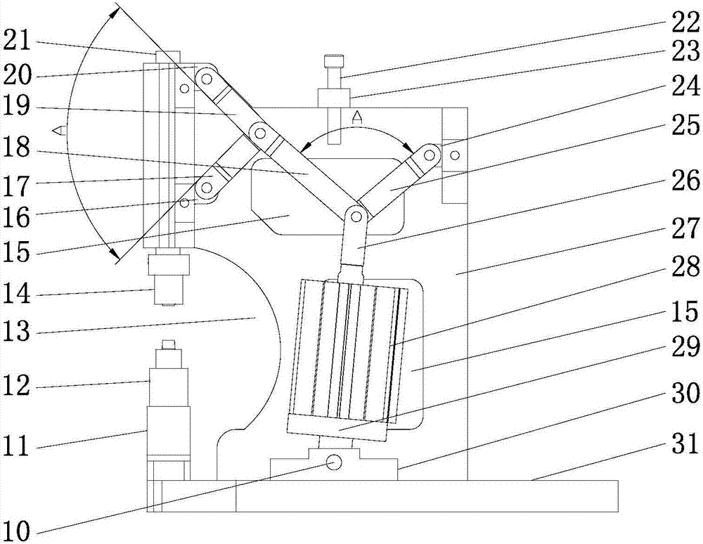 Pneumatic clamping device for workpieces