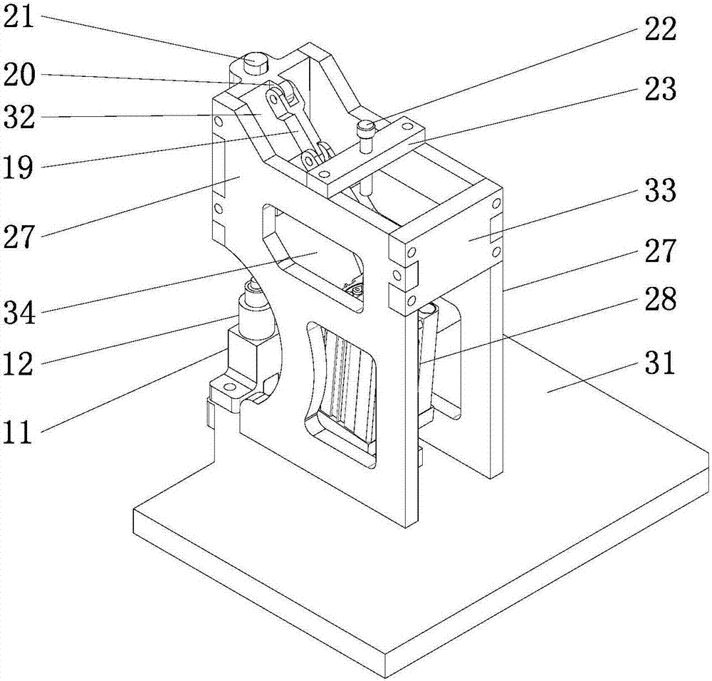 Pneumatic clamping device for workpieces