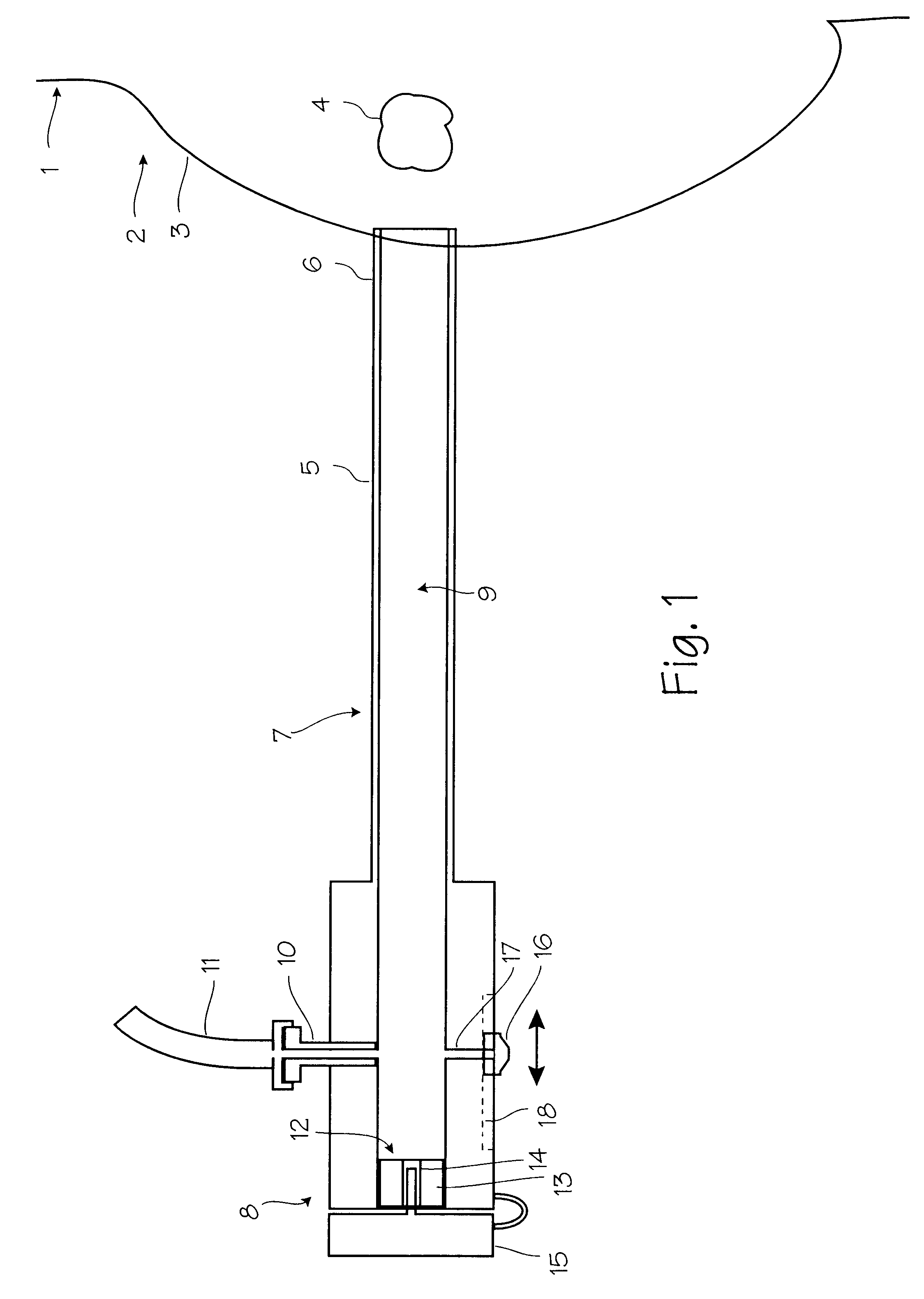 Device for biopsy and treatment of breast tumors