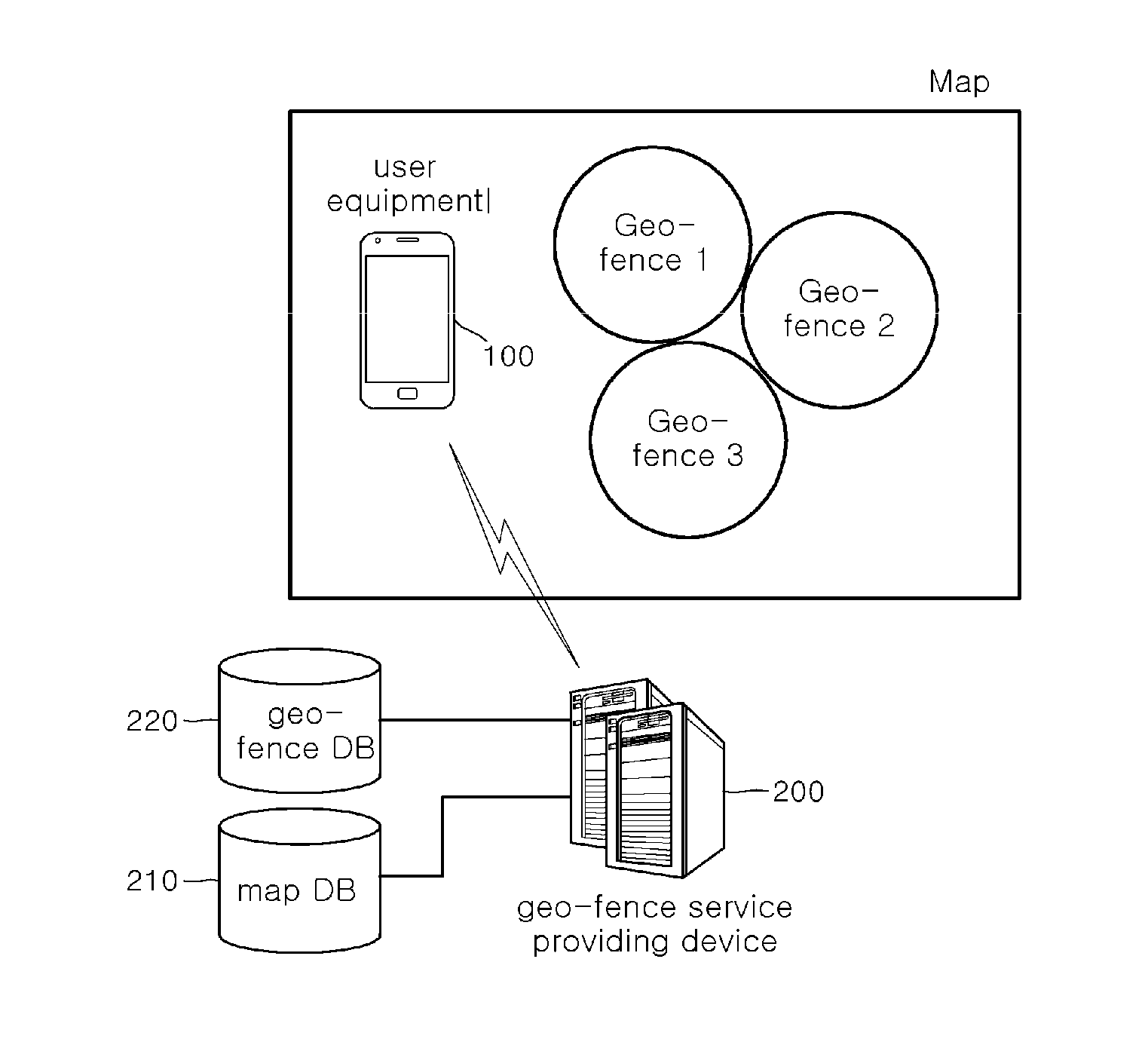 Apparatus and method for activating wireless communication function automatically for geo-fence, system comprising the same and non-transitory computer readable storage medium having computer program recorded thereon