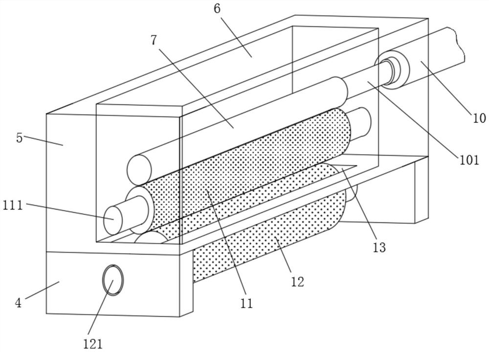 A meat product sauce brushing device based on food processing and its application method