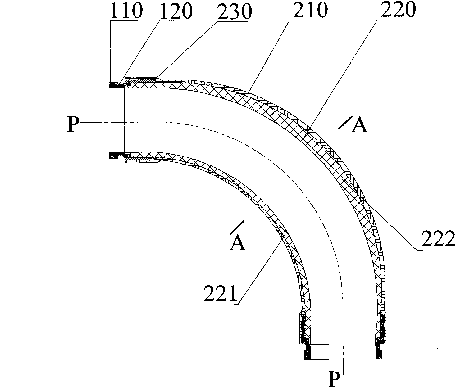 Conveying pipe, concrete conveying machine and method for manufacturing conveying pipe