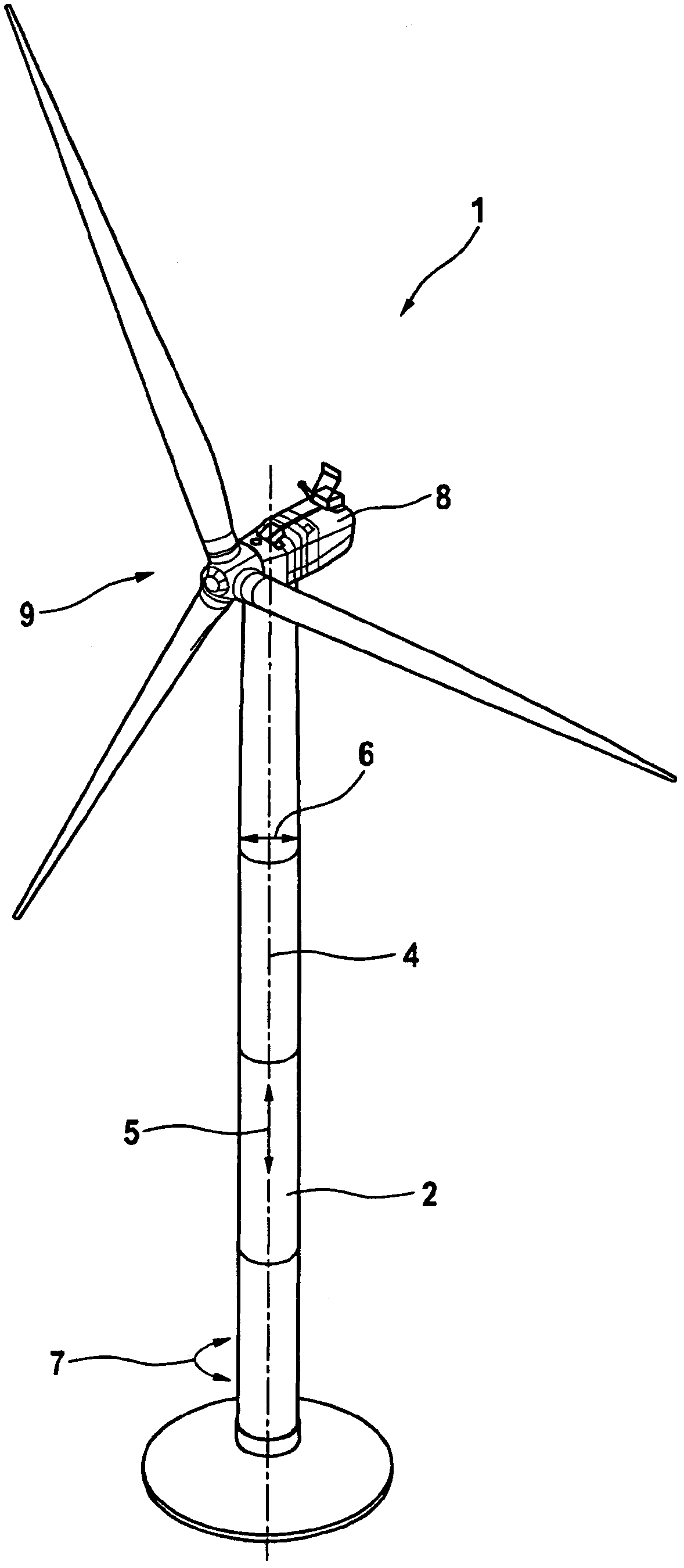 Tower for wind turbine