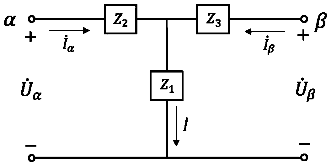 Railway traction power supply and transformation compensation circuit based on T-structure double-inductance branch