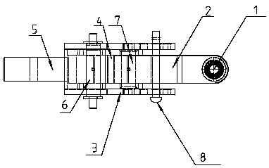 Vehicle rear traction connection device