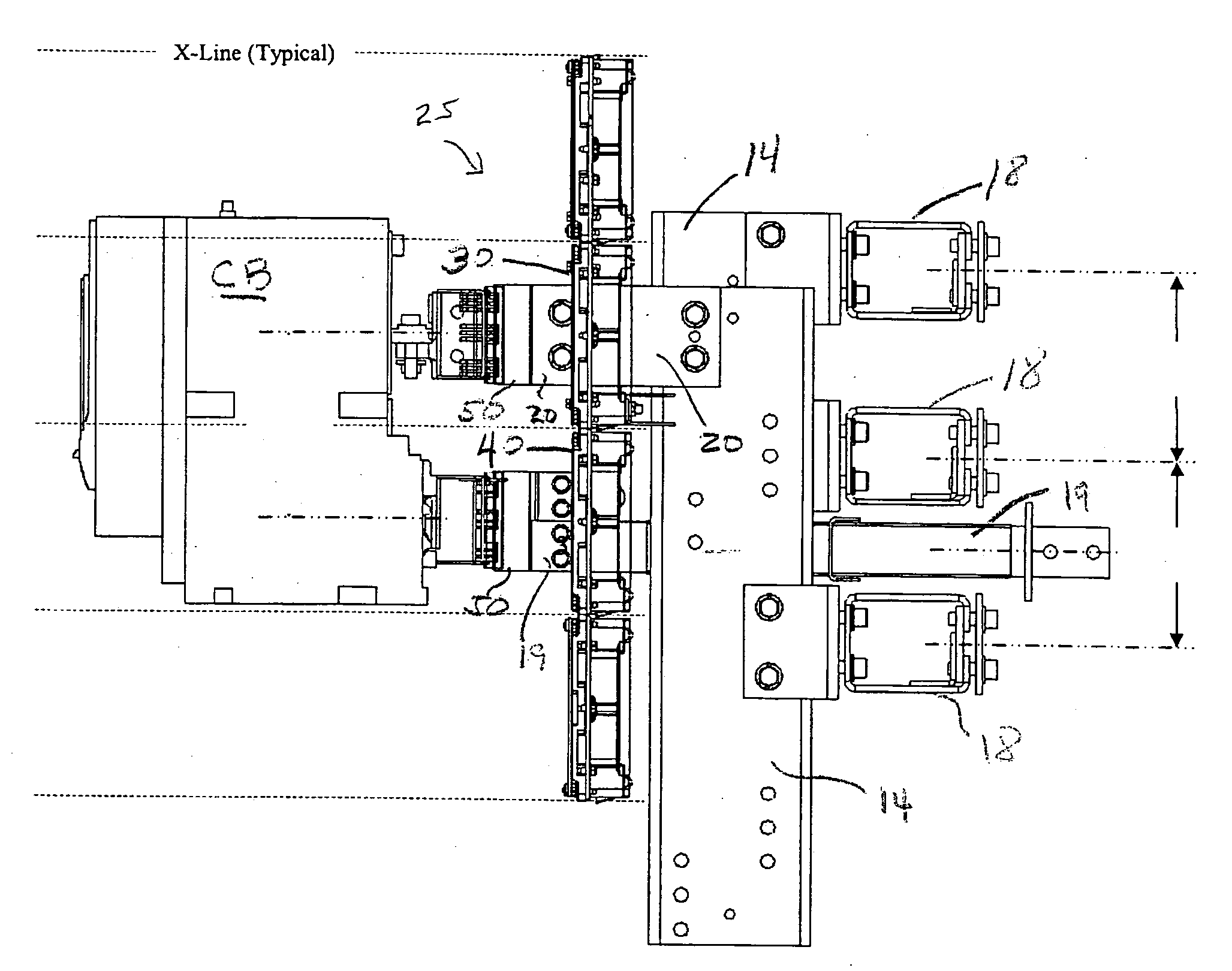 Modular arrangement of components of electrical equipment enclosure
