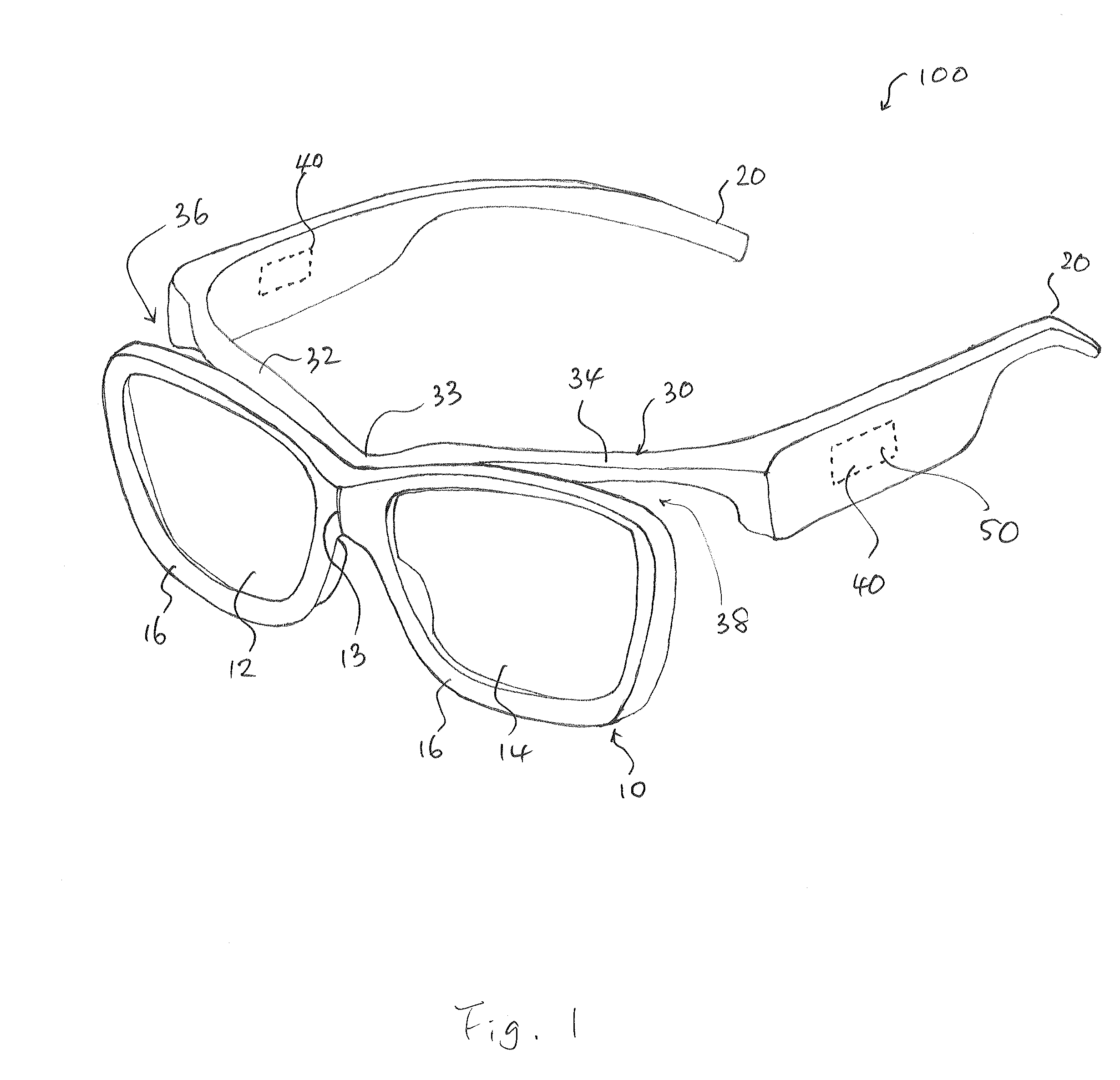 Reusable 3D Glasses Embedded with RFID and RF-EAS Tags for use at 3D Movie Theatres