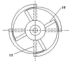 Turbulence generator for medium-consistency paper pulp pump