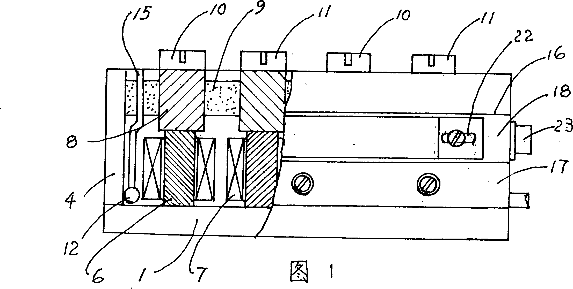 Electric permanent-magnet following clamp for delivery and its uses