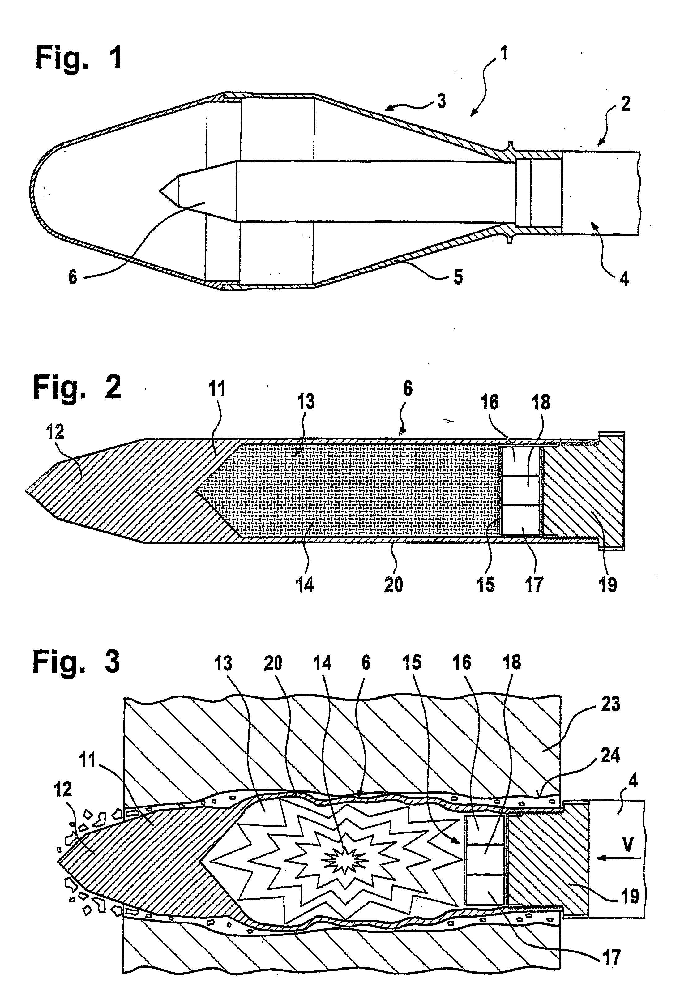 Projectile with a sub-caliber penetrator core